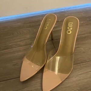 EGO nude Transparent Stiletto Heels